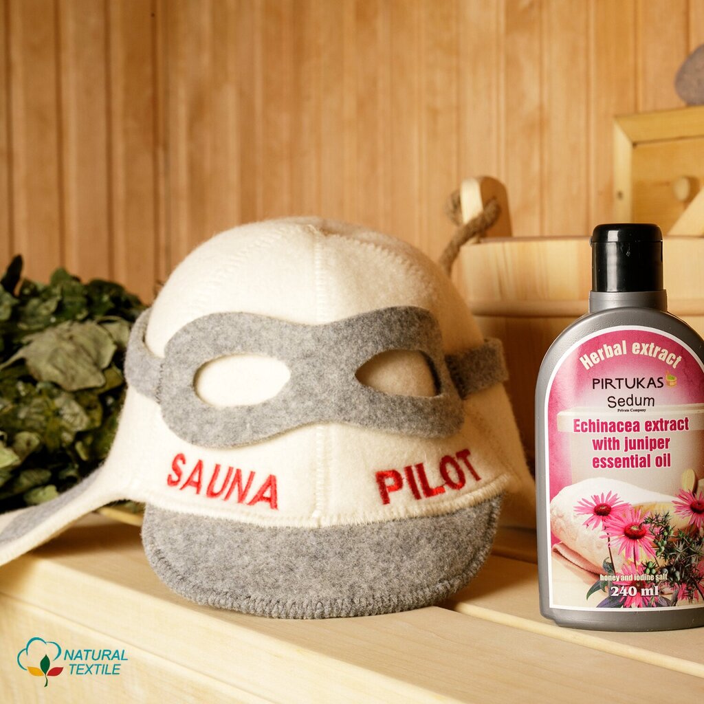 Pirts cepure "Sauna Pilot" 100% vilna цена и информация | Pirts lietas | 220.lv