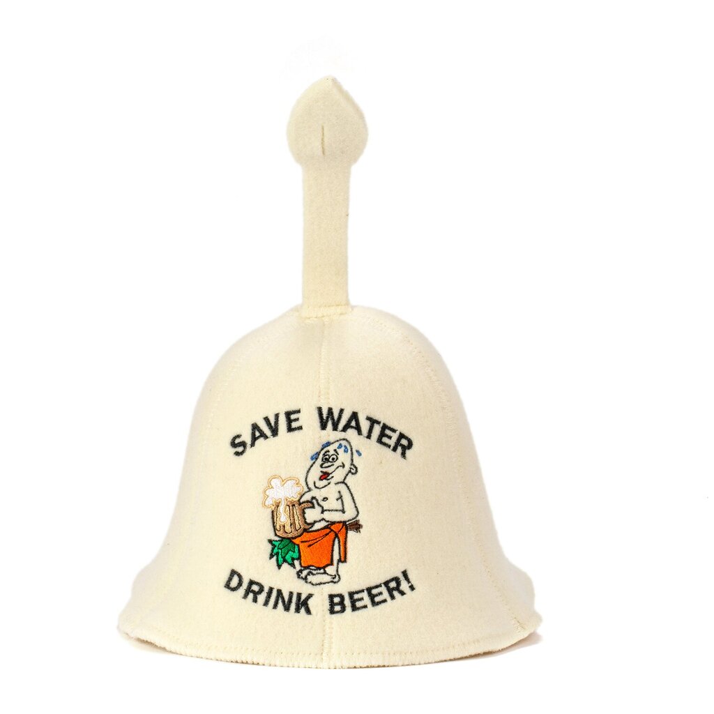Pirts cepure "Save Water" 100% vilna cena un informācija | Pirts lietas | 220.lv