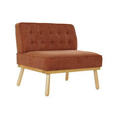 Кресло DKD Home Decor Ель, коричневое, лён терракот (80 x 66 x 72 см) цена и информация | Кресла в гостиную | 220.lv