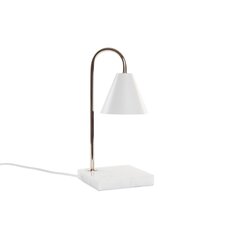 Galda lampa DKD Home Decor Bronza Balts (15 x 15 x 33 cm) cena un informācija | Galda lampas | 220.lv