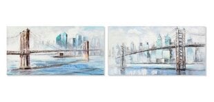 Glezna DKD Home Decor New York (120 x 3 x 60 cm) (2 pcs) cena un informācija | Gleznas | 220.lv