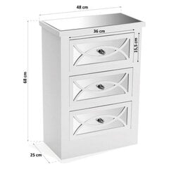 Kumode Versa Miska Koks MDF/Egles koksne (25 x 68,5 x 48 cm) cena un informācija | Kumodes | 220.lv