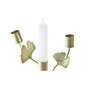 Lustra DKD Home Decor Šampanietis Metāls Ginkgo (13 x 13 x 21 cm) cena un informācija | Sveces un svečturi | 220.lv