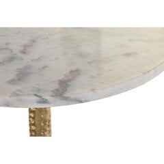 Журнальный столик DKD Home Decor, позолоченный алюминий, белый мрамор (40 x 40 x 61 см) цена и информация | Журнальные столики | 220.lv