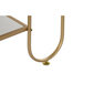 Mazs galdiņš DKD Home Decor Bronza Metāls MDF Balts (50 x 40 x 55,5 cm) cena un informācija | Žurnālgaldiņi | 220.lv