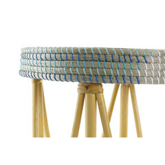 Подставка для ног DKD Home Decor, натуральный бирюзовый, белый ротанг, тропический, морская трава (41 x 41 x 42 см) цена и информация | Dārza krēsli | 220.lv