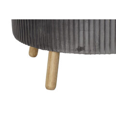 Подставка для ног DKD Home Decor, деревянный велюр, темно-серая (80 x 80 x 38 см) цена и информация | Кресла-мешки и пуфы | 220.lv