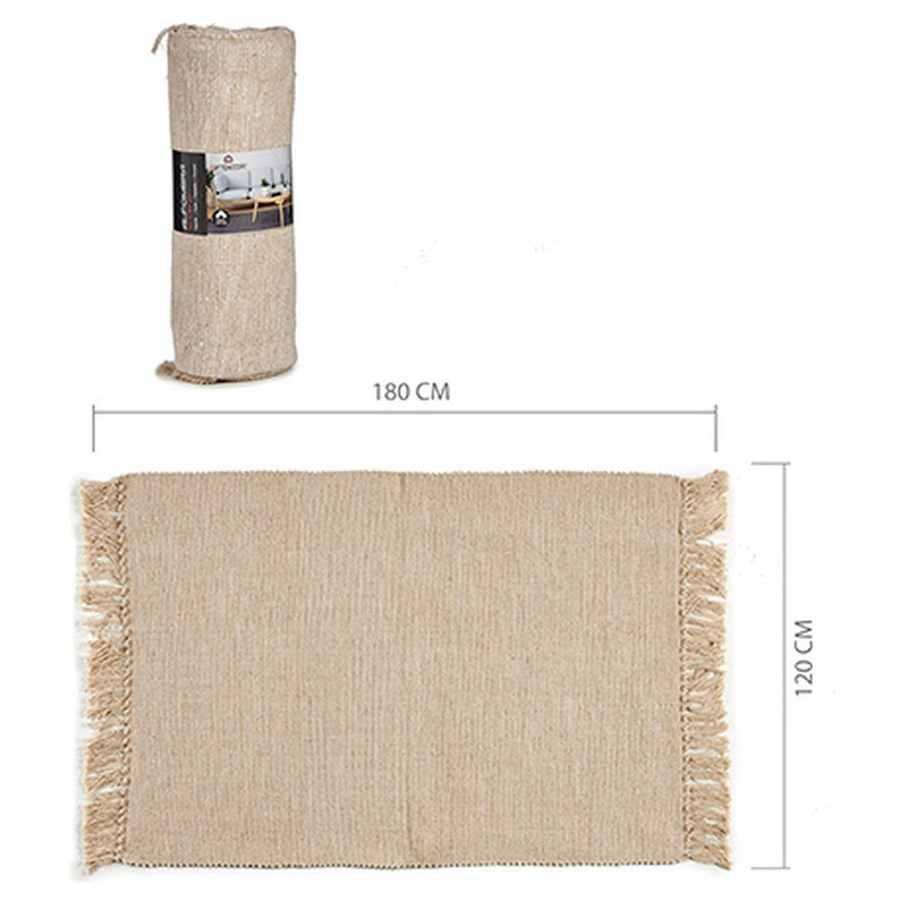 Paklājs Bēšs Kokvilna (120 x 1 x 180 cm) cena un informācija | Paklāji | 220.lv