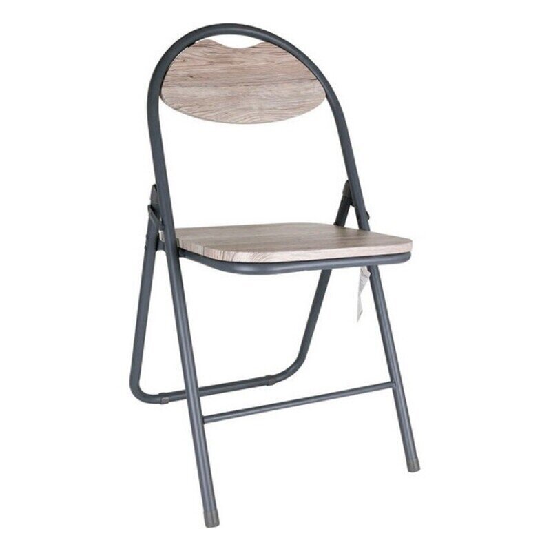 Saliekamais Krēsls Confortime Koks Metāls Gris Oscuro (44 x 4 x 80 cm) cena un informācija | Dārza krēsli | 220.lv