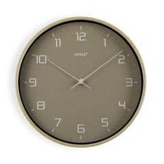Sienas pulkstenis Versa Pelēks Koks PU (30,5 x 4,3 x 30,5 cm) cena un informācija | Pulksteņi | 220.lv