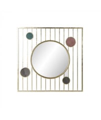 Sienas spogulis DKD Home Decor Stikls Rozā Bronza Metāls Apļi (100 x 3 x 100 cm) cena un informācija | Spoguļi | 220.lv