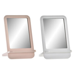 Sienas spogulis DKD Home Decor Stikls Rozā MDF Balts 2 gb. (15 x 15 x 24 cm) cena un informācija | Spoguļi | 220.lv