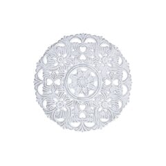 Sienu dekors DKD Home Decor MDF Balts Mandala (38 x 2 x 38 cm) цена и информация | Детали интерьера | 220.lv