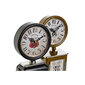 Galda pulkstenis DKD Home Decor Melns Metāls Dzeltens polipropilēns (13 x 7.5 x 35 cm) (2 pcs) цена и информация | Pulksteņi | 220.lv