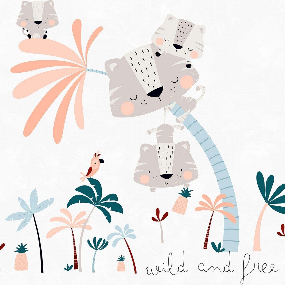 Gultas veļas komplekts Cool Kids Wild And Free Abpusējs (150 x 220 cm) (Gulta 80/90) cena un informācija | Gultas veļas komplekti | 220.lv
