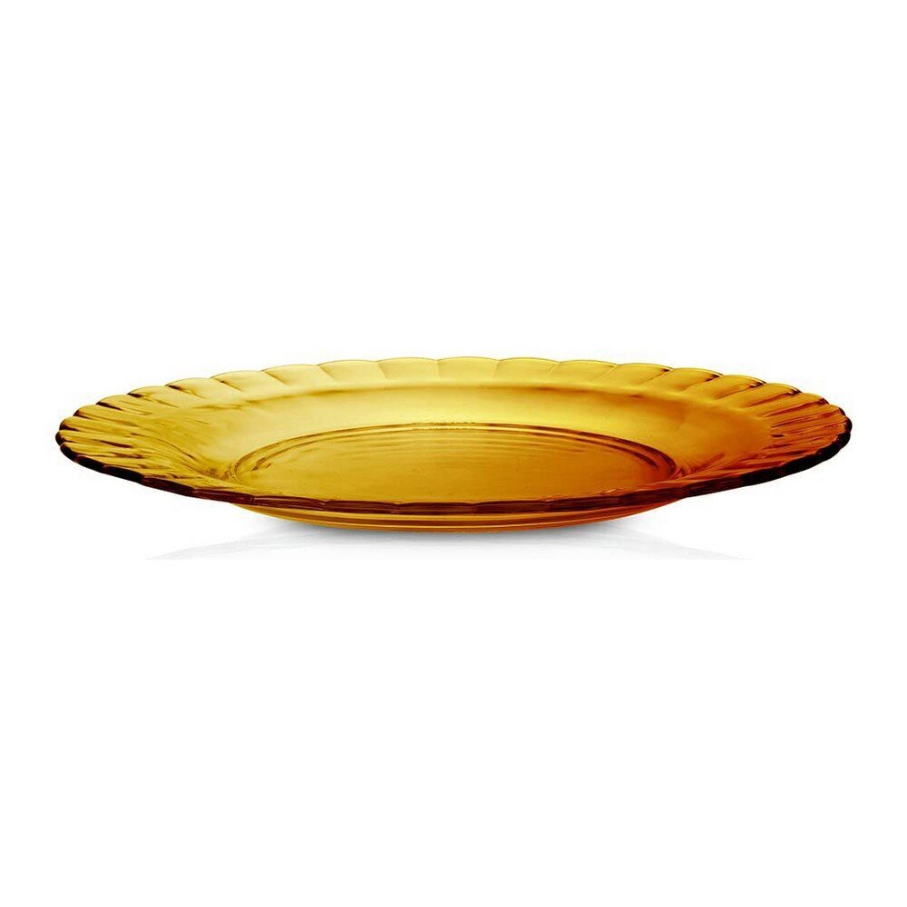 Plakans šķīvis Duralex Picardie Stikls Dzintars (Ø 26 cm) cena un informācija | Trauki, šķīvji, pusdienu servīzes | 220.lv