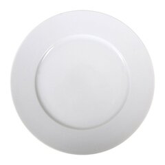 Plakans šķīvis La Mediterránea Saler Porcelāns Balts (Ø 25 cm) cena un informācija | Trauki, šķīvji, pusdienu servīzes | 220.lv