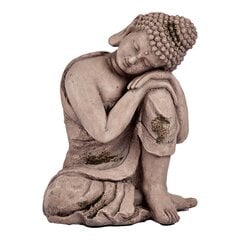 Dekoratīva figūra dārzam Buda Pelēks Polirezīns (28,5 x 43,5 x 37 cm) cena un informācija | Dārza dekori | 220.lv