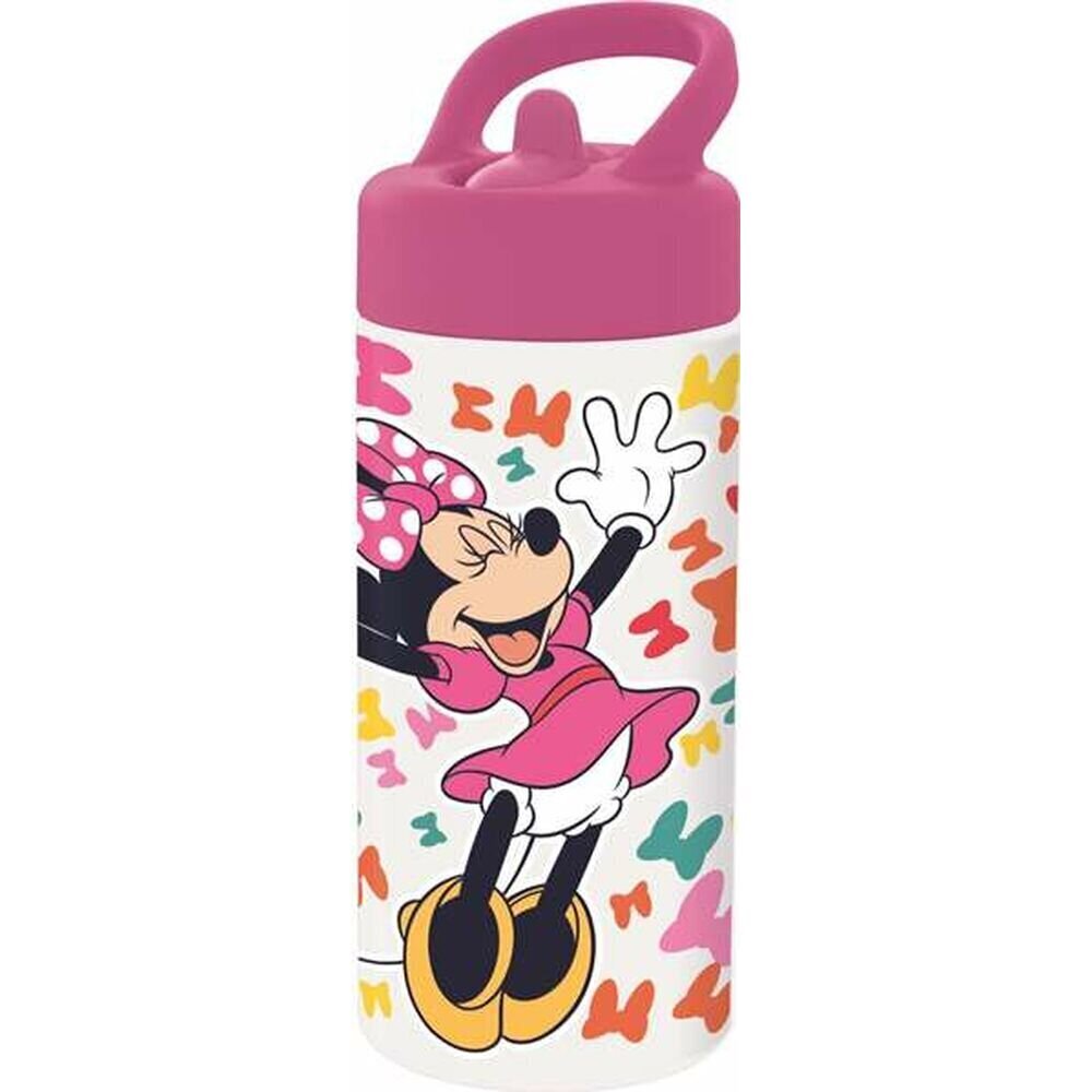 Ūdens pudele Minnie Mouse Lucky Rozā (410 ml) cena un informācija | Ūdens pudeles | 220.lv