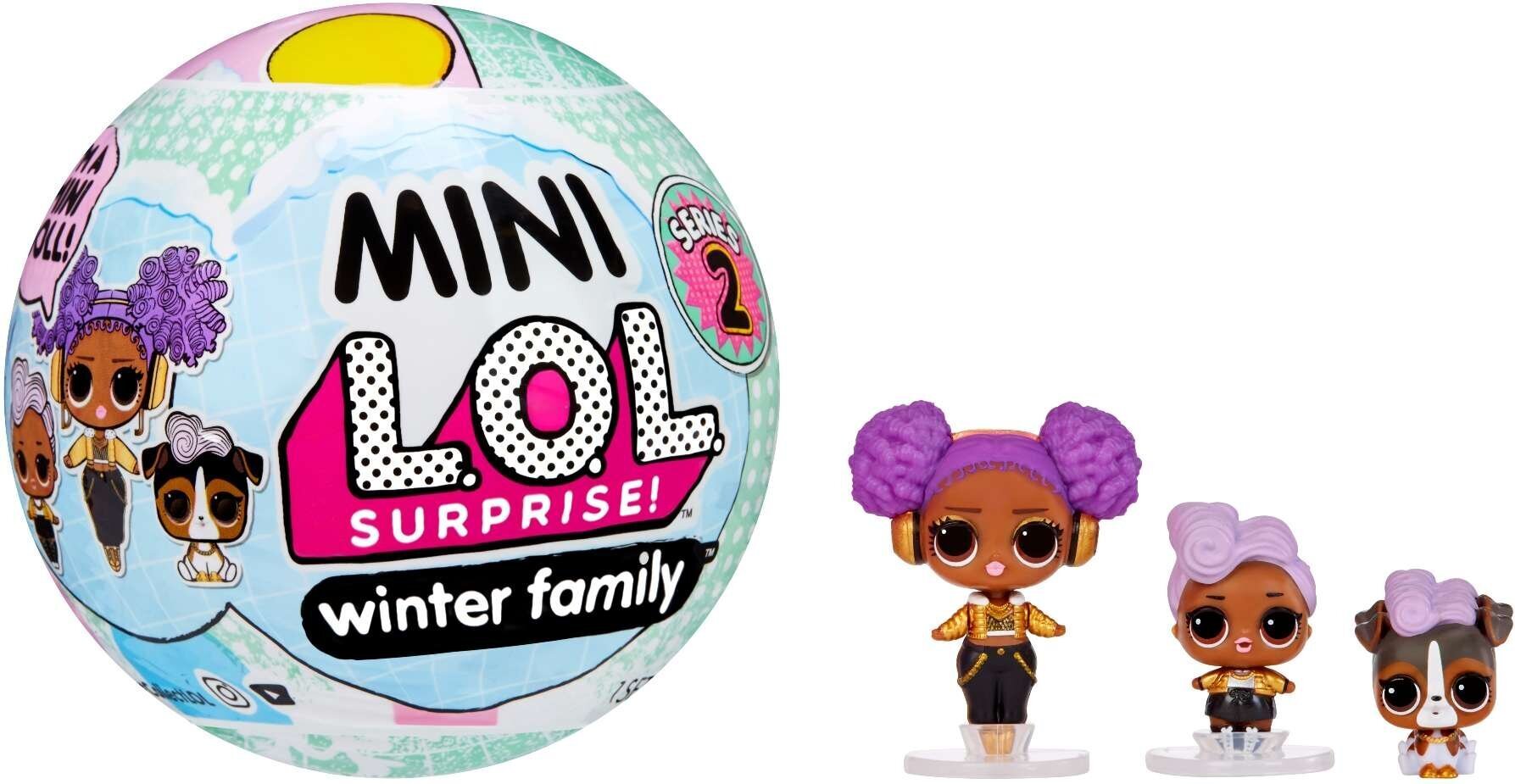 Ball Mini Winter Family L.O.L. pārsteigums 2 sērija цена и информация | Rotaļlietas meitenēm | 220.lv