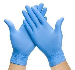 Перчатки нитриловые одноразовые Santex Nitrile Flash XL, 100шт. цена и информация | Рабочие перчатки | 220.lv