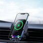 Baseus Halo car phone holder with 15W induction charger for a sheet of paper black (SUDD000001) cena un informācija | Auto turētāji | 220.lv