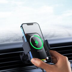 Baseus Halo car phone holder with 15W induction charger for a sheet of paper black (SUDD000001) цена и информация | Держатели для телефонов | 220.lv