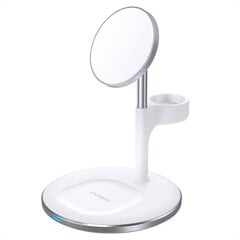 Choetech T586-F 3in1 Magnetic wireless charger station for iPhone 12/13 series,AirPods Pro with iwatch holder white cena un informācija | Lādētāji un adapteri | 220.lv