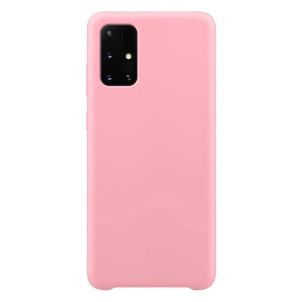 Silicone Case Soft Flexible Rubber Cover for Samsung Galaxy S21 Ultra 5G pink cena un informācija | Telefonu vāciņi, maciņi | 220.lv