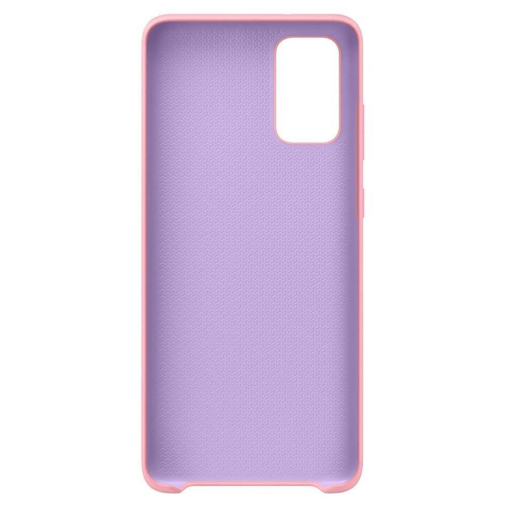 Silicone Case Soft Flexible Rubber Cover for Samsung Galaxy S21 Ultra 5G pink cena un informācija | Telefonu vāciņi, maciņi | 220.lv