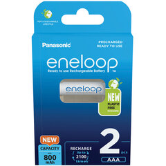 Akumulators Panasonic eneloop AAA 1.2V 750mAh 2 gab. cena un informācija | Panasonic Mājai un remontam | 220.lv