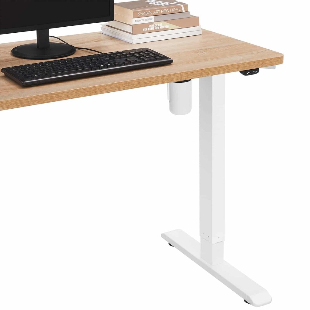 Datora galda rāmis, balts regulējams augstums cena un informācija | Datorgaldi, rakstāmgaldi, biroja galdi | 220.lv