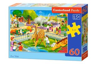 Puzle Castorland Zoo Visit, 60 daļu cena un informācija | Puzles, 3D puzles | 220.lv