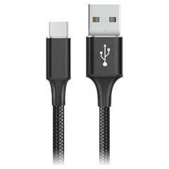 USB A uz USB C Kabelis Goms Melns 1 m цена и информация | Кабели и провода | 220.lv