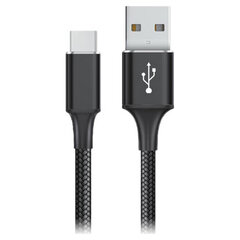 USB A uz USB C Kabelis Goms Melns cena un informācija | Kabeļi un vadi | 220.lv