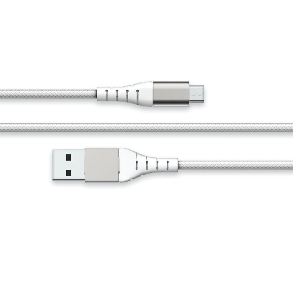 USB uz mikro USB Kabelis Big Ben Interactive FPLIAMIC2MW (2 m) Balts cena un informācija | Kabeļi un vadi | 220.lv