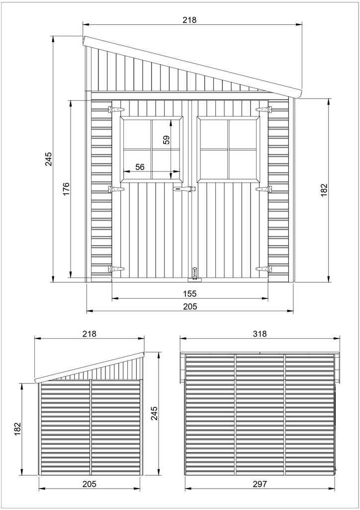 Koka dārza māja Timbela M339A + grīda cena un informācija | Dārza mājiņas, šķūņi, malkas nojumes | 220.lv