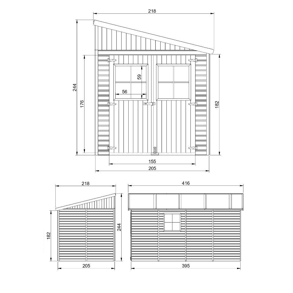 Koka dārza māja Timbela M340A + grīda cena un informācija | Dārza mājiņas, šķūņi, malkas nojumes | 220.lv
