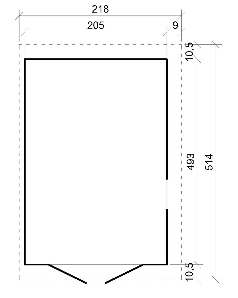 Timbela koka dārza māja / instrumentu glabātuve M341A cena un informācija | Dārza mājiņas, šķūņi, malkas nojumes | 220.lv