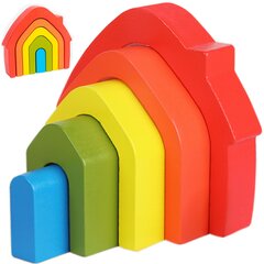 Krāsains puzle - māja cena un informācija | Rotaļlietas zīdaiņiem | 220.lv