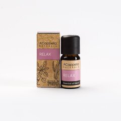 Ēterisko eļļu maisījums Acappella Naturals Relax, 10 ml cena un informācija | Ēteriskās eļļas, kosmētiskās eļļas, hidrolāti | 220.lv