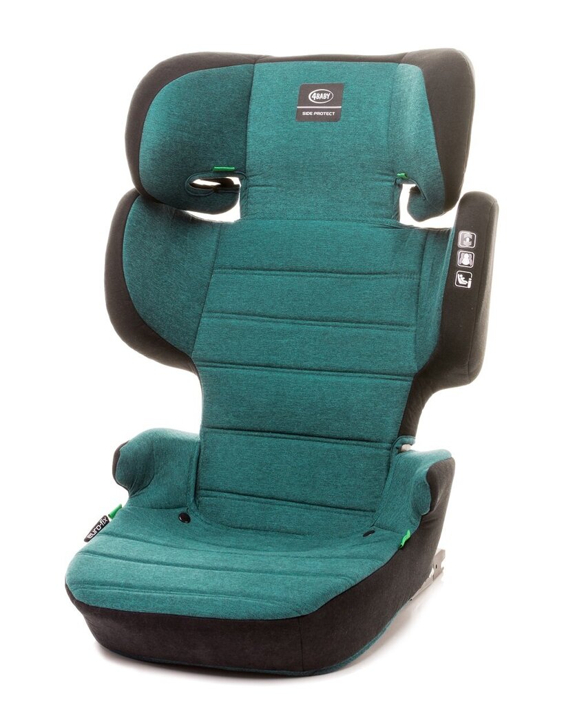 Mašīnas sēdeklis 4Baby Euro-Fix, 15-36 kg, dark turquoise cena un informācija | Autokrēsliņi | 220.lv