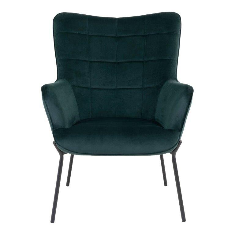 Viesistabas krēsls Glasgow, zaļš cena un informācija | Atpūtas krēsli | 220.lv
