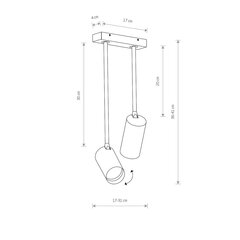 Griestu lampa Nowodvorski Mono Long 7672 cena un informācija | Griestu lampas | 220.lv