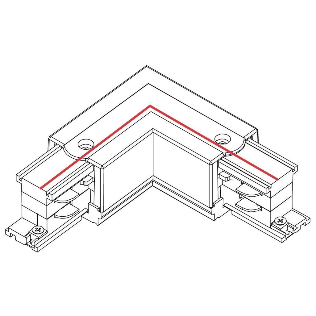 L formas savienotājs Nowodvorski CTLS labās puses L-R 8227 цена и информация | Iebūvējamās lampas, LED paneļi | 220.lv