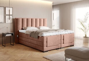 Кровать NORE Gojo 101, 140x200 см, розовая цена и информация | Кровати | 220.lv