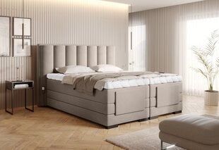 Кровать NORE Veros, 180x200 см, бежевого цвета цена и информация | Кровати | 220.lv