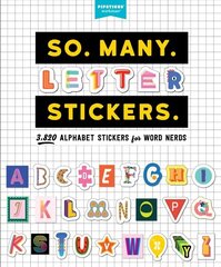So. Many. Letter Stickers.: 3,820 Alphabet Stickers for Word Nerds cena un informācija | Grāmatas par veselīgu dzīvesveidu un uzturu | 220.lv