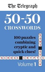 Telegraph 50-50 Crosswords Volume 1 cena un informācija | Grāmatas par veselīgu dzīvesveidu un uzturu | 220.lv