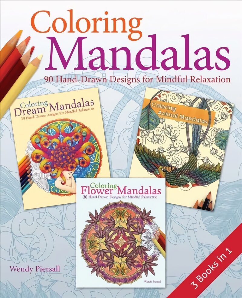 Coloring Mandalas 3-in-1 Pack cena un informācija | Grāmatas par veselīgu dzīvesveidu un uzturu | 220.lv